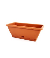 Dísz balkonláda+alj 40cm terrakotta Dísz balkonláda+alj 40cm terrakotta