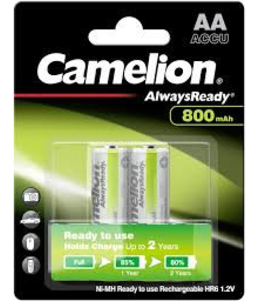 CAMELION AlwaysReady Solar NI-MH újratölthető akkumulátor HR6/AA/800mAh-BP4 CAMELION AlwaysReady Solar NI-MH újratölthető akkumulátor HR6/AA/800mAh-BP4