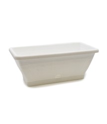 Dísz balkonláda+alj 40cm fehér Dísz balkonláda+alj 40cm fehér