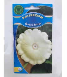 Óvári fehér patisszon vetőmag, 3g Óvári fehér patisszon vetőmag, 3g