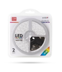 LED szalag 5V 7,2W IP65 30 led RGB 2m LED szalag 5V 7,2W IP65 30 led RGB 2m