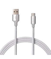 Töltőkábel USB A - C 100cm szürke Töltőkábel USB A - C 100cm szürke