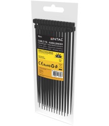 Kábelkötegelő 3,6*250mm fekete 50db/csom. Kábelkötegelő 3,6*250mm fekete 50db/csom.