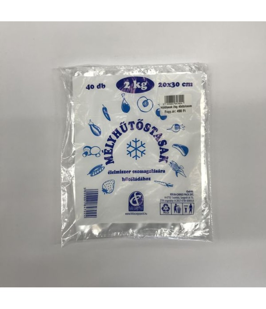 Mélyhűtős-tasak 2kg 30db-os Mélyhűtős-tasak 2kg 30db-os