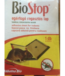 Biostop egérfogó ragasztós lap kinyitható