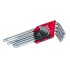 Torx kulcs készlet Festa CrVa rövid 9r. T10-T50
